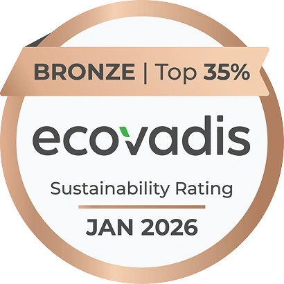 Médaille de bronze EcoVadis, top 35 %